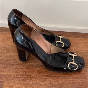 Gucci patent leather heels
